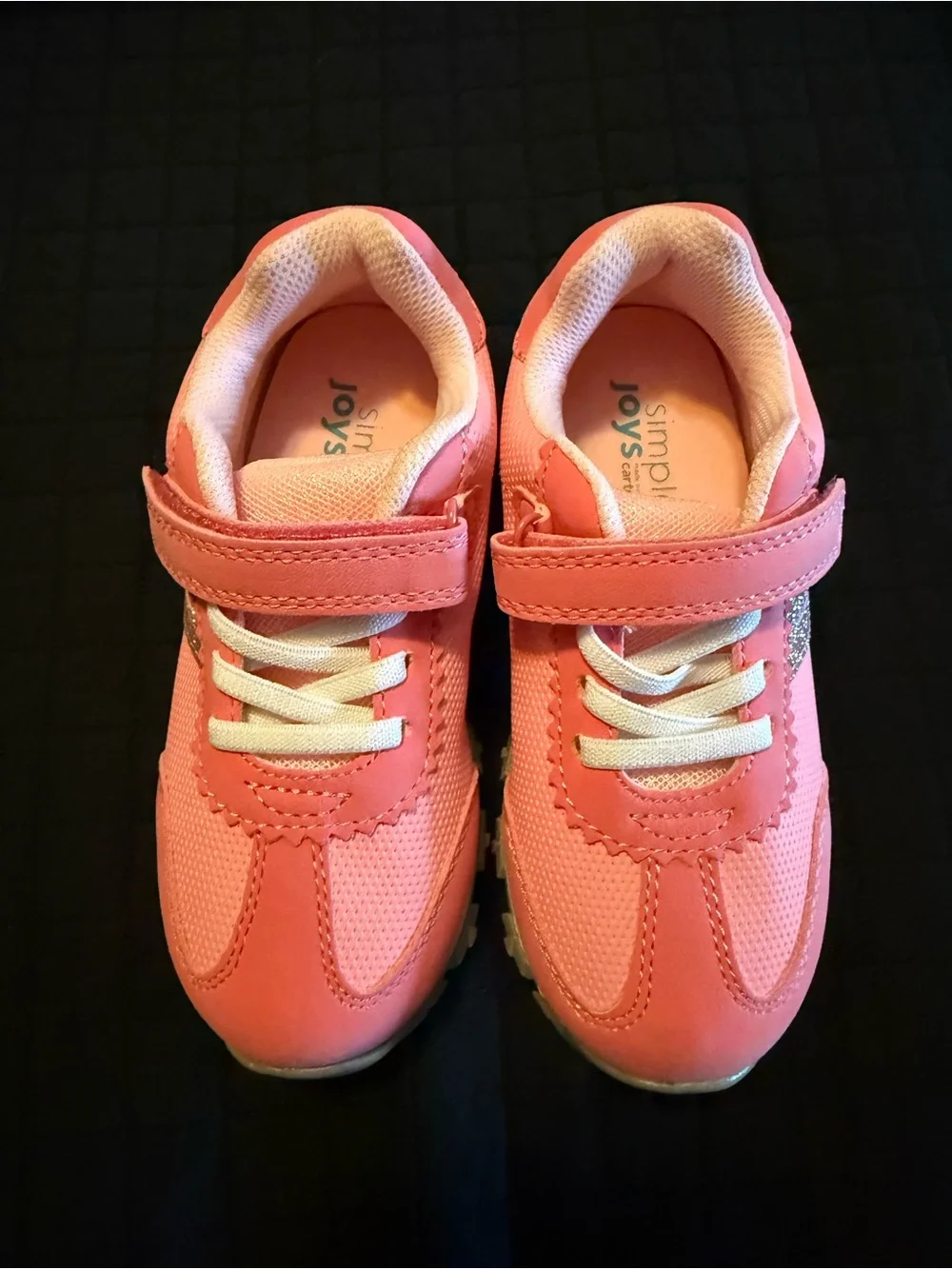 Carter's Coral Pink Girls' Hook-and-Loop Sneakers